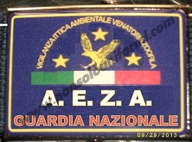 Cintura cordura blu con fibbia "AEZA Guardia Nazionale"